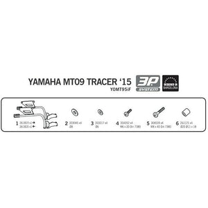 Genuine Yamaha Accessory ACC-Y0MT9-51-F0 Shad Side Master 3P Y0MT95iF FIT KIT
