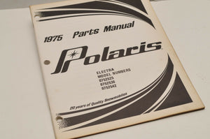 Vintage Polaris Parts Manual 9910309 1975 Electra Snowmobile OEM Genuine