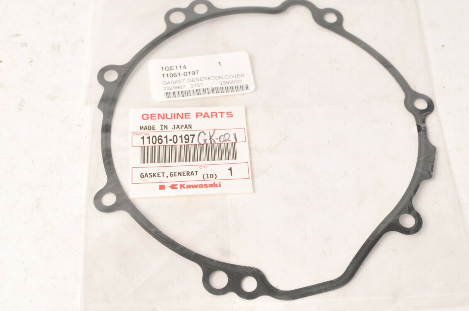 Genuine Kawasaki 11061-0197 Gasket,Generator Cover - Ninja ZX-14 Concours  14 +