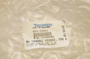 NEW OEM Triumph T2208488 EXHAUST HEADER,FAB CHROME SPEEDMASTER/AMERICA RH RIGHT