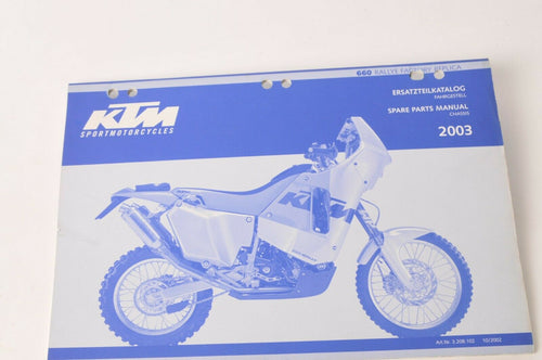 Genuine Factory KTM Spare Parts Manual Chassis 660 Rallye Factory Rep 03|3208102