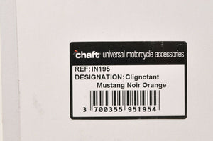 chaft Motorcycle Indicators turn signal lights IN195 Mustang black/orange