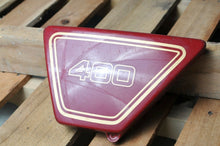 Load image into Gallery viewer, GENUINE YAMAHA SIDE COVER LEFT XS400 XS 400 1977 1L9-21711-00-63 CARMINE RED