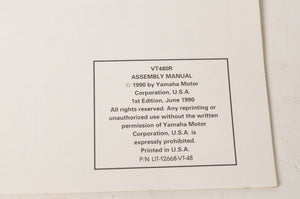 Genuine Yamaha Factory Assembly Manual 1991 91 Venture 480 | VT480R