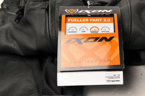 IXON Fueller 2.0  Leather Mens Motorcycle Pants black/white XL US-34 EU44 IT54