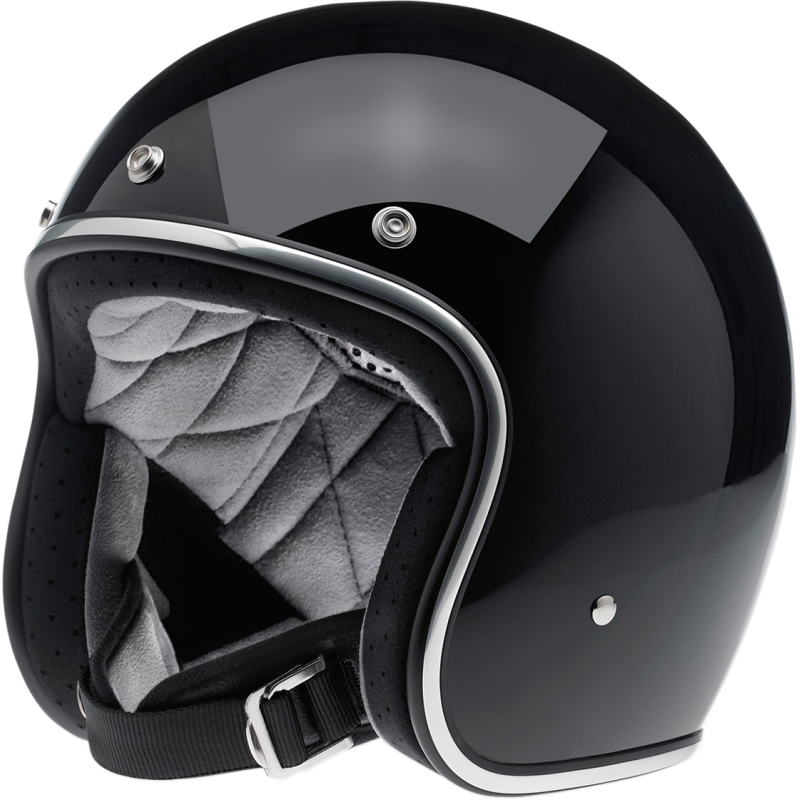 Biltwell Bonanza Helmet DOT - Gloss Black Medium MD MED M   | 1001-101-203