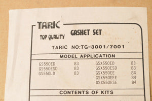 Genuine NOS Gasket Set Taric TG-3001 32-0838 - Incomplete see photos GS550 ++