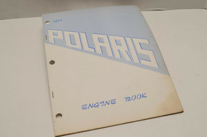 Vintage Polaris Parts Manual 1971 Engine Book Snowmobile Genuine OEM