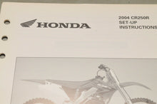 Load image into Gallery viewer, 2004 CR250R CR250 R GENUINE Honda Factory SETUP INSTRUCTIONS PDI MANUAL S0191