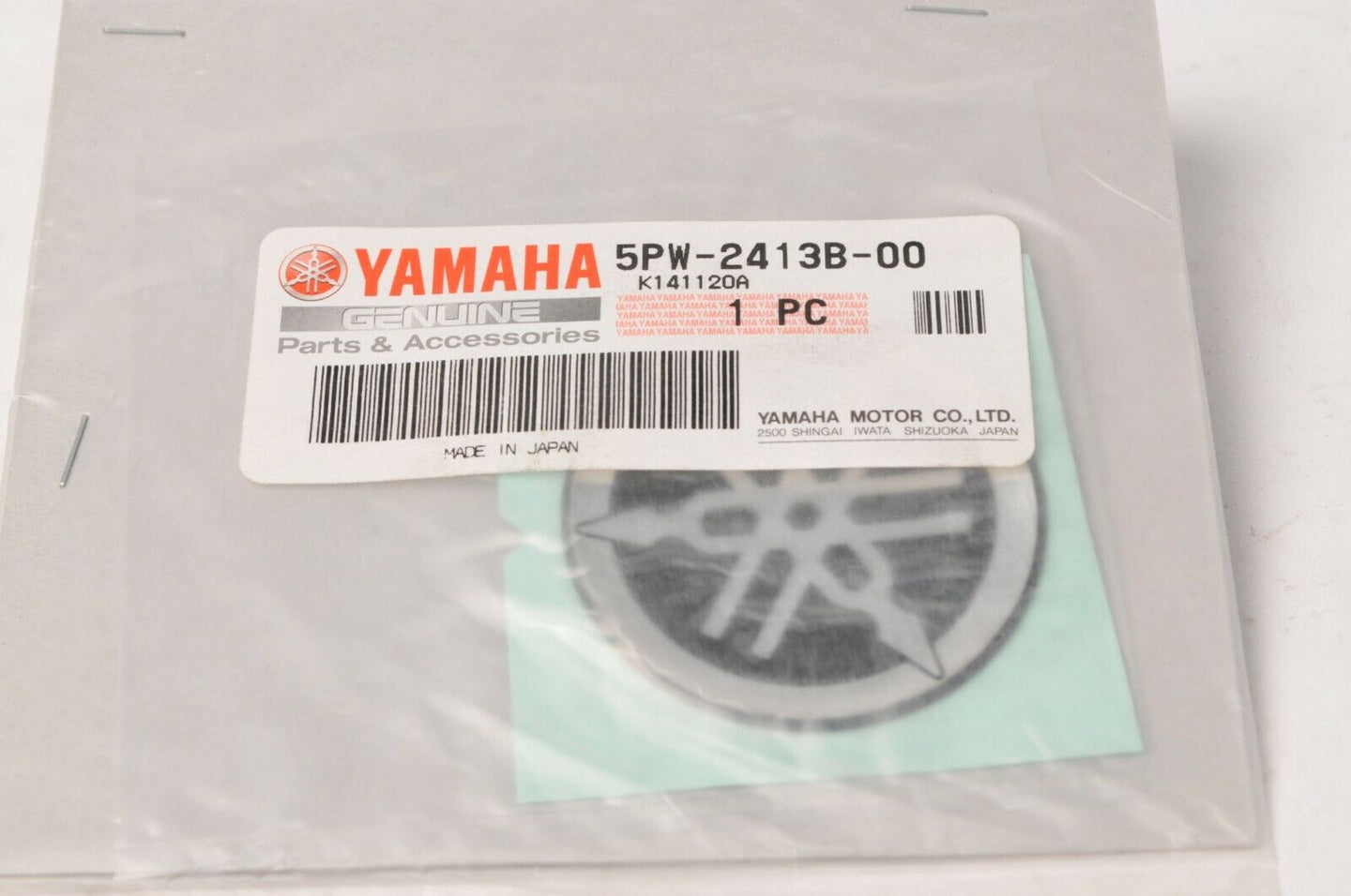 New NOS Genuine Yamaha 5PW-2413B-00 Decal Emblem Logo YZF R1 Apex RS Venture ++
