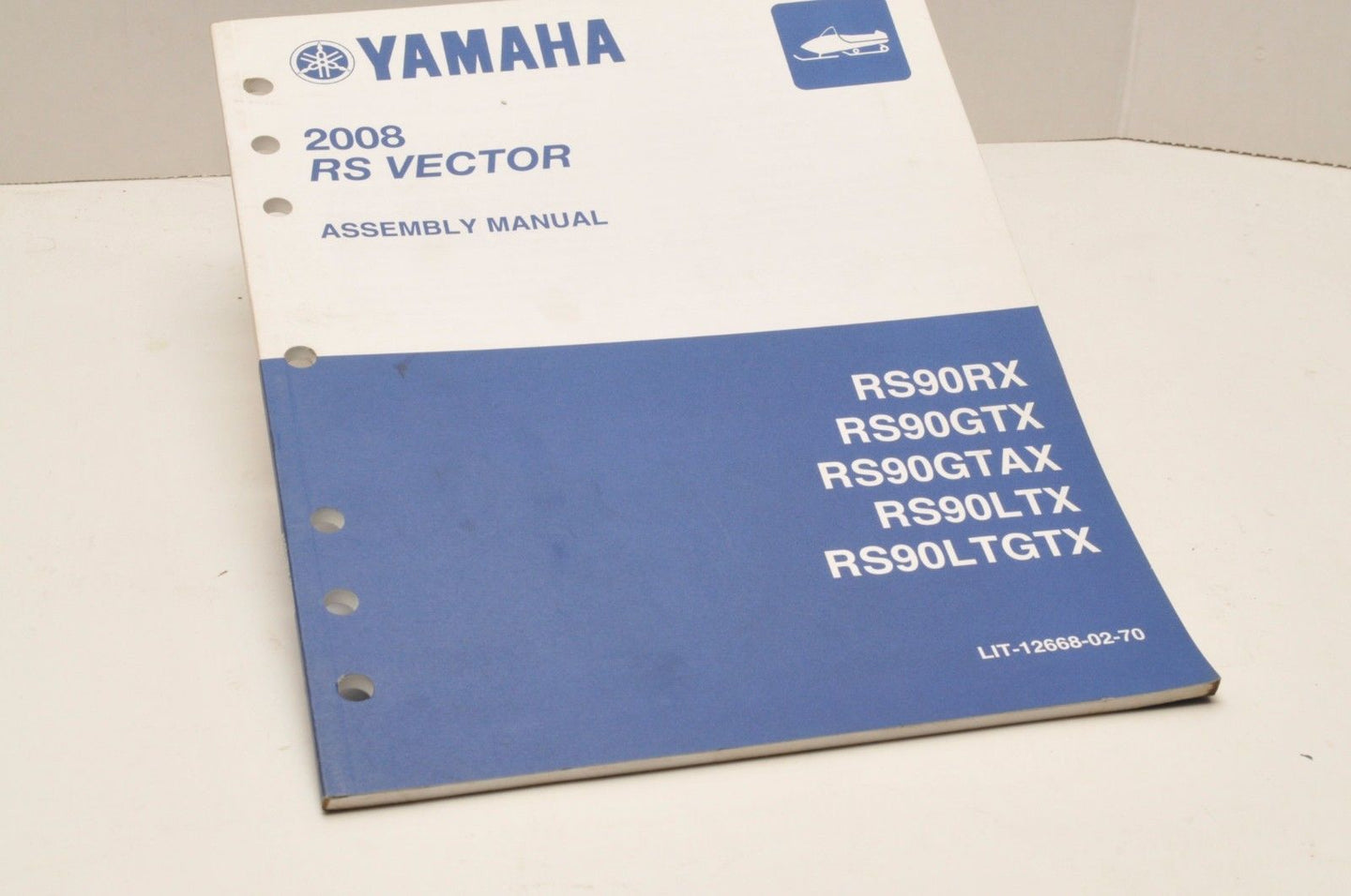 Genuine Yamaha FACTORY ASSEMBLY SETUP MANUAL RS VECTOR 2008 LIT-12668-02-70