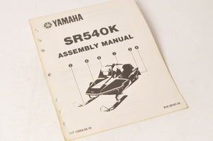 Genuine Yamaha Factory Assembly Manual 1986 86 SR450 | SR540K