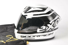 Load image into Gallery viewer, NEW Scorpion EXO-R2000 Motorcycle Helmet White/Black DOT/SNELL XL 200-7636
