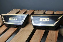 Load image into Gallery viewer, GENUINE YAMAHA SIDE COVERS LEFT/RIGHT XS500 1977 BLACK XS 500