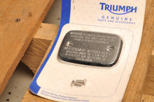 Load image into Gallery viewer, NOS OEM TRIUMPH A9738155 CHROME MASTER CYLINDER CAP COVER LID ROCKET/THUNDERBIRD