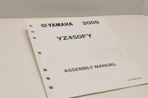 Genuine Yamaha FACTORY ASSEMBLY SETUP MANUAL YZ450F YZ450FY 2009 LIT-11666-22-57