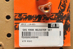 NEW KTM SXS KNOB ADJUSTER SET 125 250 350 450 690 SX SXF EXC XCW XC SXS08300040