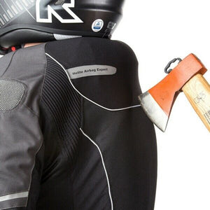 Helite Free-Air Mesh Vented AIRBAG Motorcycle Jacket - Black size M MD Medium