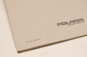 Vintage Polaris Parts Manual 9911543 - 1989 Star Sprint Snowmobile Genuine OEM