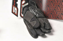Load image into Gallery viewer, Five Slide Hiro Black Chrome Textile Men&#39;s Motorcycle Gloves Small S/8 555-04154