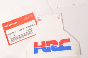 Genuine Honda HRC Decal CBR1000RR CBR1000S 2015 2016 | 86651-MKB-E80ZA