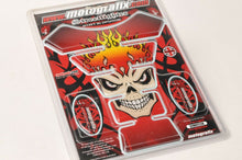 Load image into Gallery viewer, MOTOGRAFIX ST022R Motorcycle Gel Tank Pad - Streetfighter Skull Red STREET22R