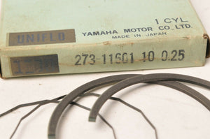 Genuine Yamaha 273-11601-10-00 Piston Ring Set +0.25 O/S - CS5 CS3B CS3C 1971-72