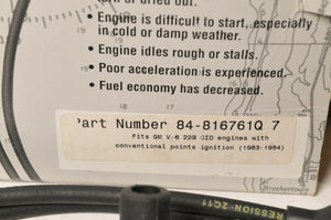 Mercury MerCruiser Quicksilver Wire Kit,Ignition spark plug set V6  | 816761Q7