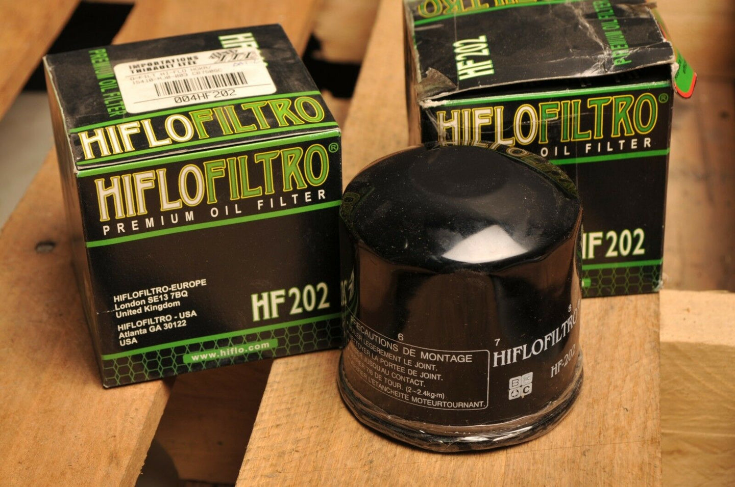 HIFLO FILTRO OIL FILTER FILTERS x2 - HF202 - HONDA VF400 VF500 VT750 VT700 VF700