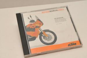 GENUINE KTM SERVICE REPAIR WORKSHOP MANUAL CD 3206009 950 ADVENTURE 2003