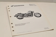 Load image into Gallery viewer, 2003 VT750CD SHADOW Genuine OEM Honda Factory SETUP INSTRUCTIONS PDI MANUAL 0126
