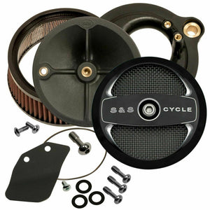 S&S Stealth Stage 1 Air Cleaner Kit w/ Air 1 One Cover 2017-19 Harley M8 Touring