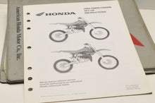 Load image into Gallery viewer, 2004 CR85R CR85RB CR85 GENUINE Honda Factory SETUP INSTRUCTIONS PDI MANUAL S0210