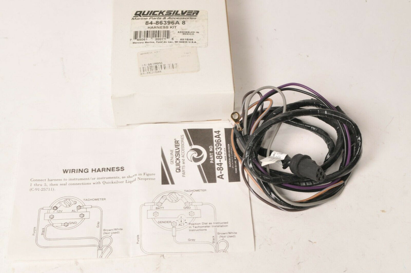 Mercury MerCruiser Quicksilver Analog Gauge Harness D Plug | 86396A8