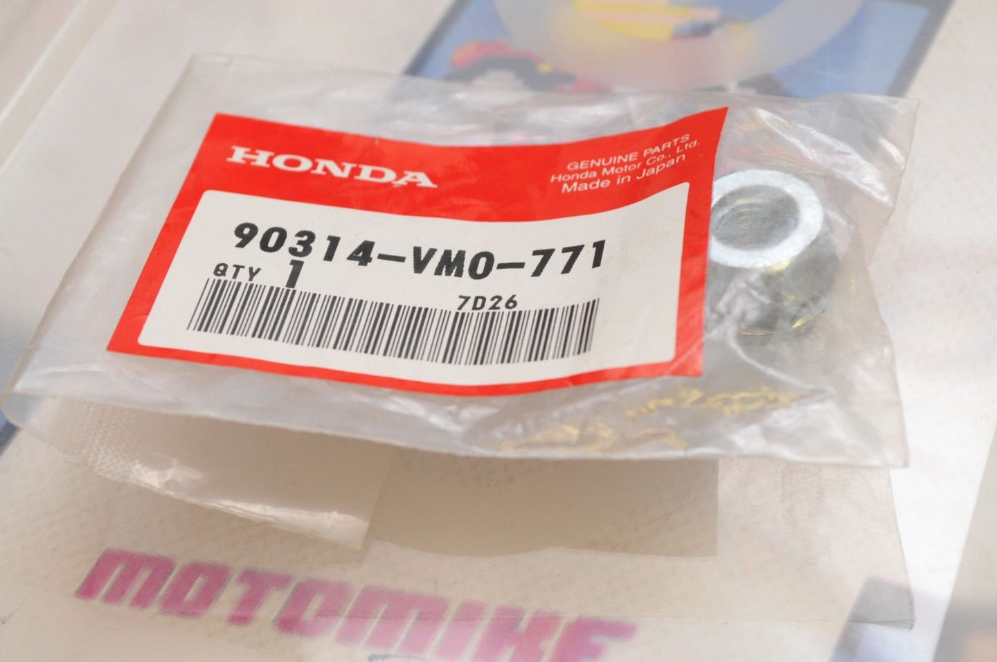 NEW NOS OEM HONDA 90314-VM0-771 NUT,WHEEL FL350R ATC250 TRX350 TRX300 ++