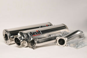 NEW Devil Exhaust - High Mount Stainless Magnum 55085 Suzuki SV1000S 2003