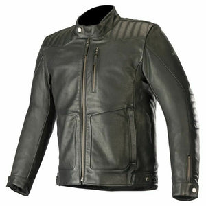 Alpinestars Crazy Eight Black Leather Motorcycle Jacket Mens Premium Full Grain