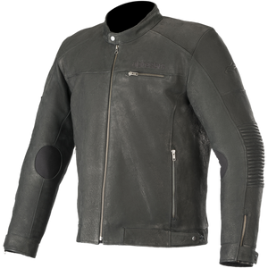 Alpinestars Warhorse Black Leather Motorcycle Jacket Mens Premium Nubuck