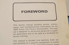Load image into Gallery viewer, Genuine ARCTIC CAT Factory Service Shop Manual  1976 PANTERA  0153-087