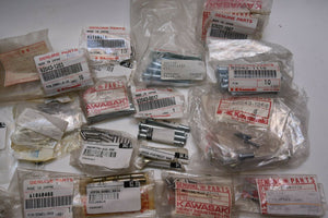 Genuine Kawasaki DOWEL PIN PINS Small Parts Lot Shop Dealer Bulk - over 70 pcs!