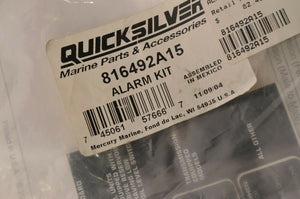 Mercury Mercruiser Quicksilver Alarm Horn Kit Audio Warning | 816492A15