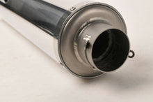 Load image into Gallery viewer, NEW Mig Exhaust Concepts SR3AL Silver Alum Muffler Silencer 100mm Round Slip On