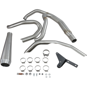 Bassani Xhaust Road Rage 3 III 2-into-1 Exhaust Stainless for Harley FLSL FXFB