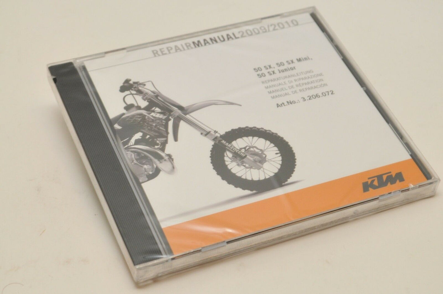 NEW GENUINE KTM SERVICE REPAIR WORKSHOP MANUAL CD 3206072 - 50 SX JR 2009-2010