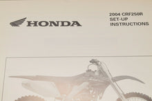 Load image into Gallery viewer, 2004 CRF250R CRF 250R GENUINE Honda Factory SETUP INSTRUCTIONS PDI MANUAL S0198