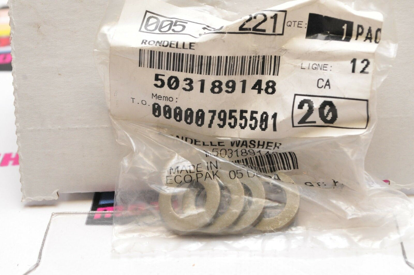 NOS NEW OEM SKIDOO 503189148 Qty:4 HARDENED WASHER WASHERS +CAN-AM