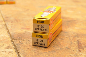 NEW NGK SPARK PLUG DCPR7EA-9 PAIR (2) PLUGS 5129