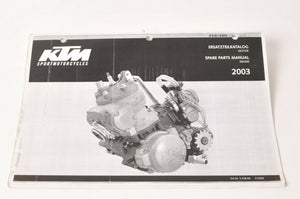 Genuine Factory KTM Spare Parts Manual - COPY Engine 250 300 MXC EXC | 320884