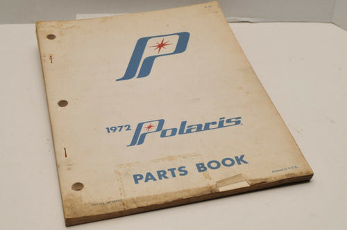 Vintage Polaris Parts Manual 1972 Parts Book all  Snowmobile Genuine OEM