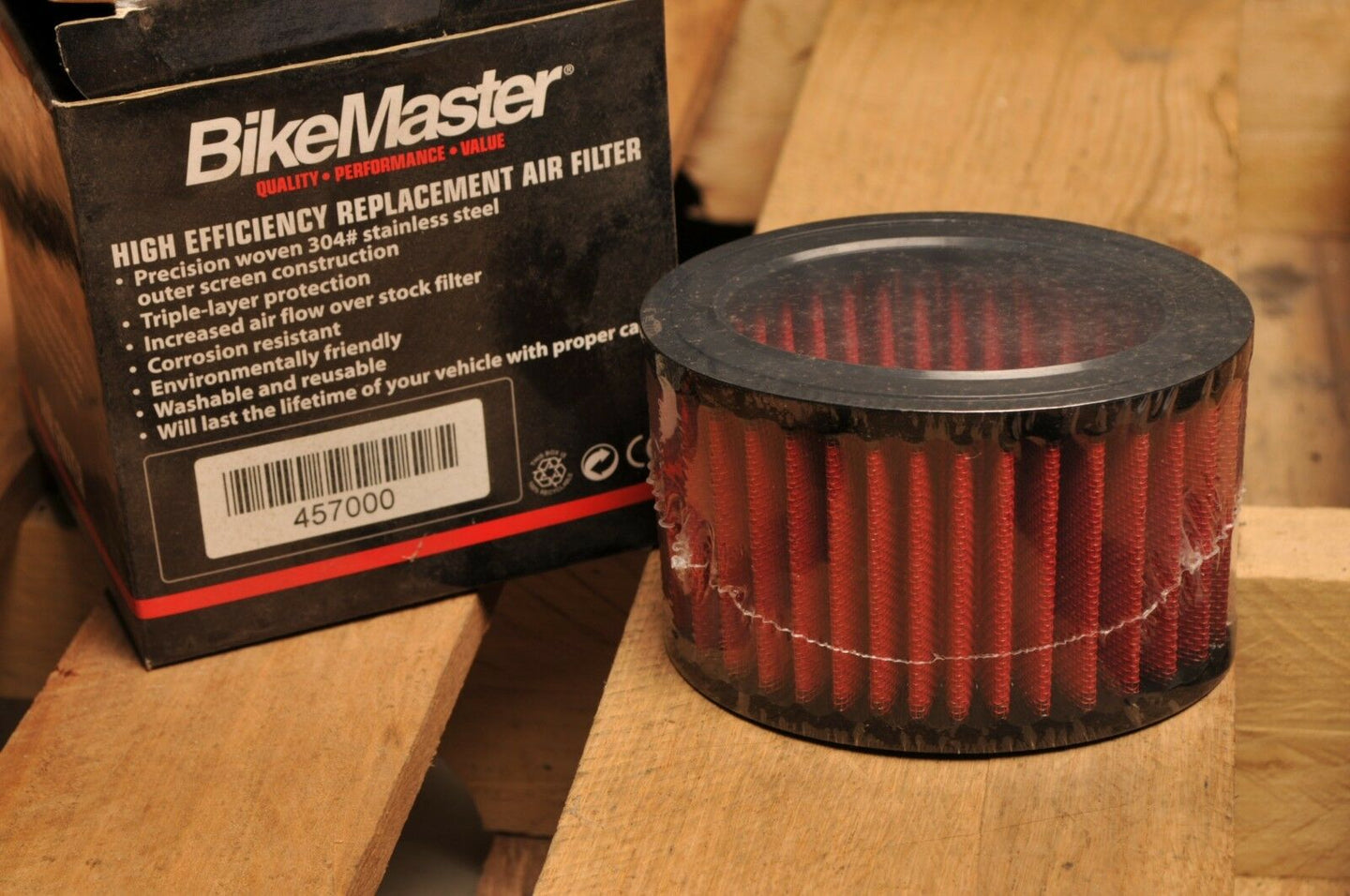 BIKEMASTER HIGH EFFICIENCY REPLACEMENT AIR FILTER 457000 - BMW MOTORCYCLE